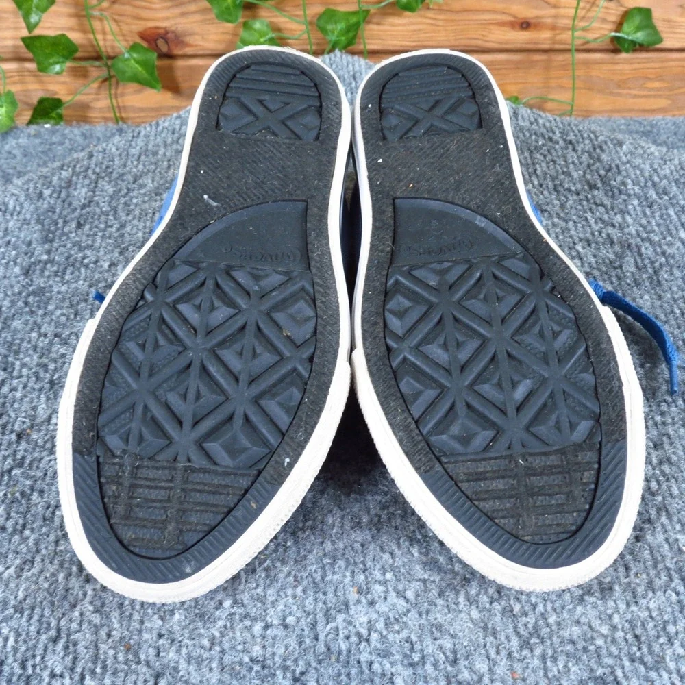 Converse All Star Junior Kids Low Top Sneakers Size 1 Casual Blue Canvas